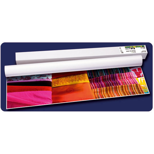 Rollo papel plotter tinta.Estuc blanco 105g/m2 SPRINJET MATE. Ancho: 610 x 45 m.