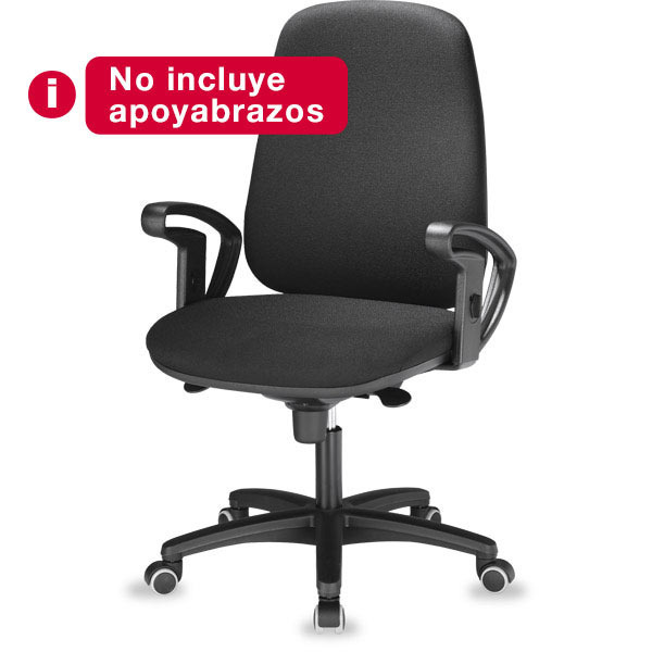 J962 SYNCHRONE CHAIR HIGH BACK BLACK - ARMS NOT INCLUDED