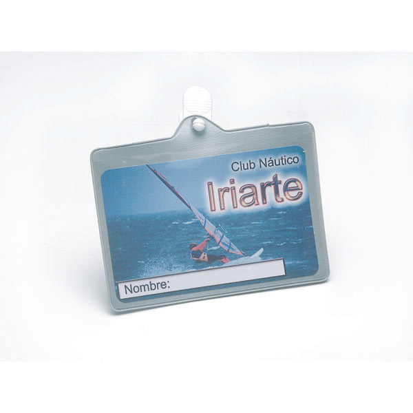 Pack de 100 identificadores PVC tipo clip plástico. Dim: 90 x 60 mm.