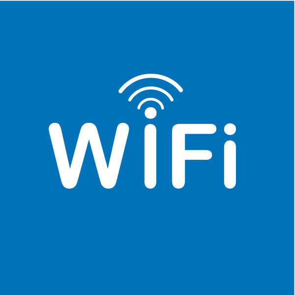 Etiqueta de señalización de vinilo autoadhesivo ZONA WIFI.