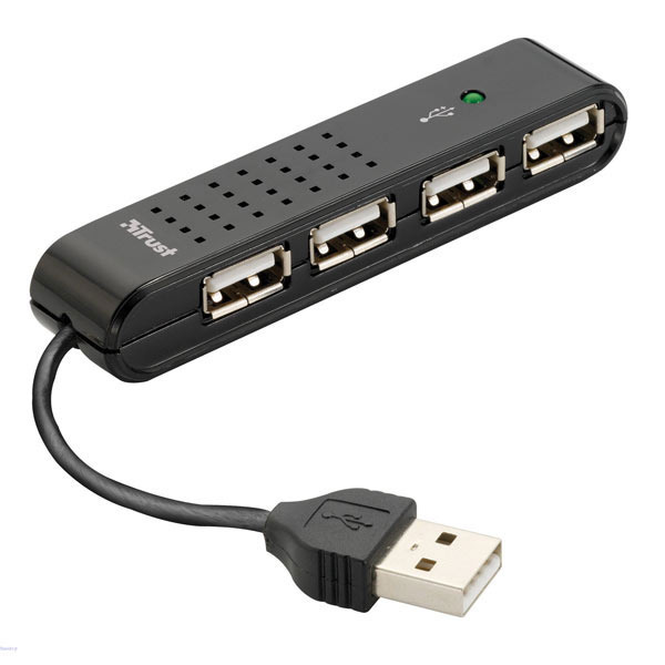 MiniHub TRUST USB 2.0 de 4 puertos