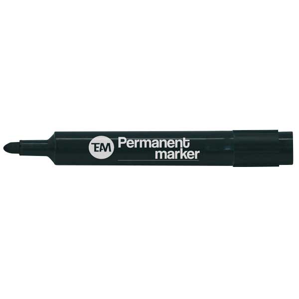 TEAM PERMANENT MARKER B/TIP BLACK