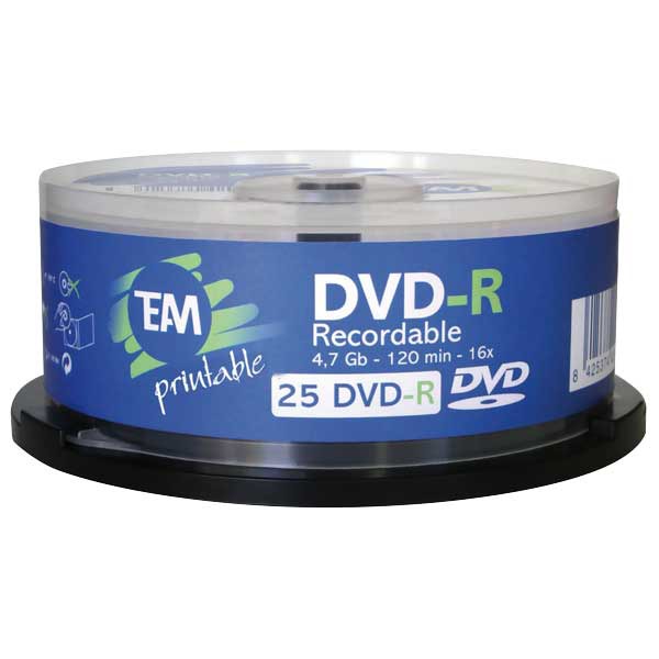 PK25 DVD-R 47GB TEAM PRINT 16X