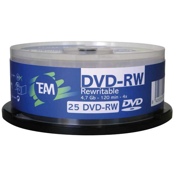 BX25 TEAM DVD-RW 4.7GB 1-4X SPINDLE