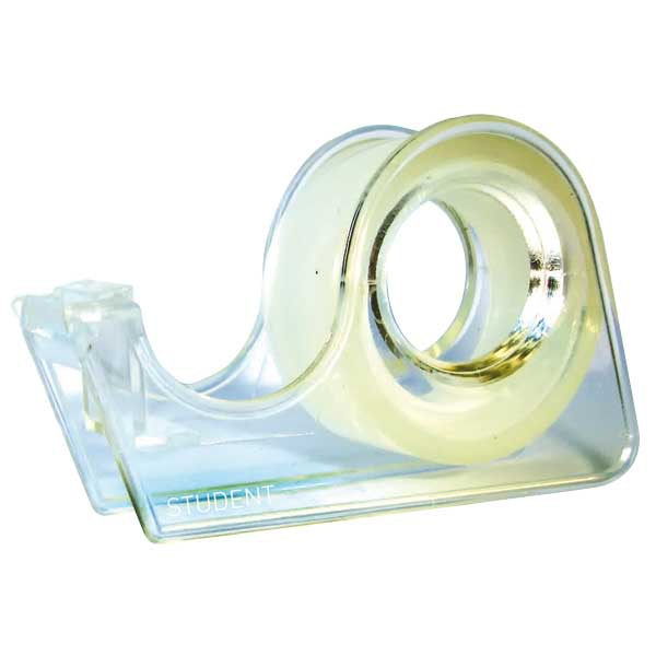 TEAM MINI TAPE DISPENSER 19MMX33M TRANSP