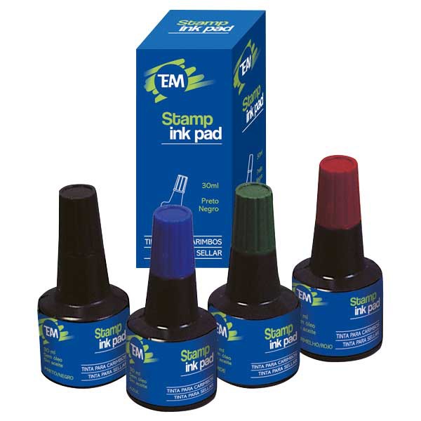 TEAM STAMP PAD INK 30ML RED