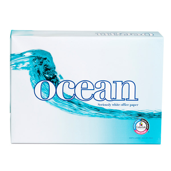 Paquete de 500 hojas papel OCEAN TCF A3 80g/m2 blanco