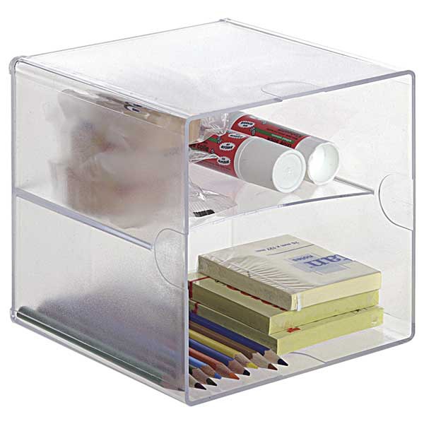 Modulo Organizador Cubo con divisor transparente  Dimensiones:    190x152x152mm