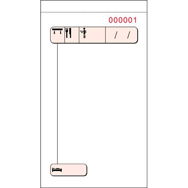 Talonario camarero duplicado numerado 88X155 mm