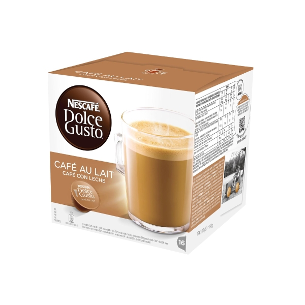 Pack de 16 monodosis DOLCEGUSTO de café con leche