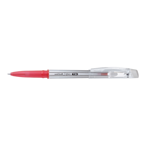 Bolígrafo borrable UNIBALL TSI punta de bola 0,7mm color rojo