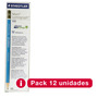 Pack de 12 lápices de grafito HB STAEDTLER Mars Lumograph sin goma