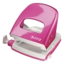 Leitz WOW Hole Punch 30 Sheets Metal Pink