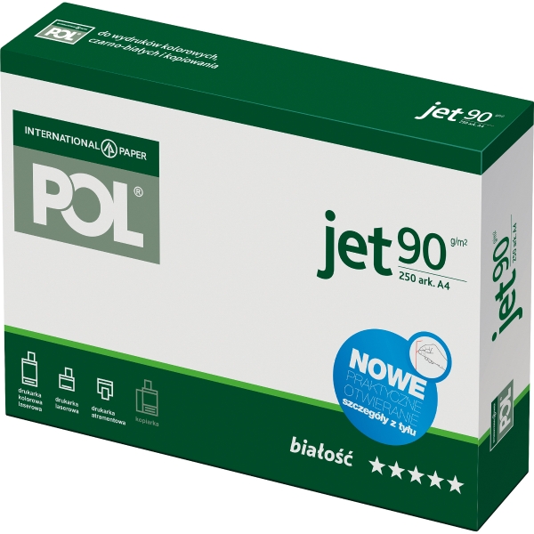 Papier POL Jet, A4, 90g/m², 250 arkuszy