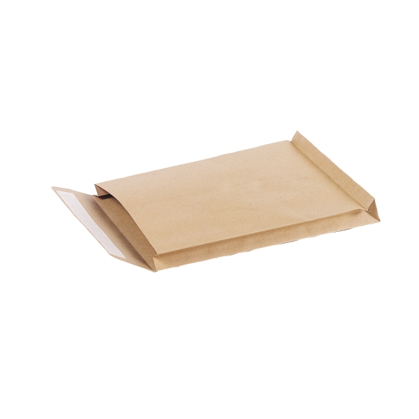 PACK 25 ENVELOPES B4p GUSSET BROWN