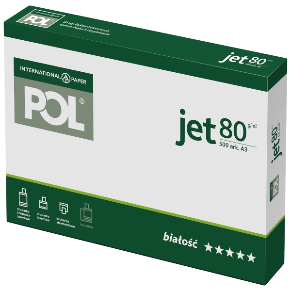 Papier POL Jet A3, 80 g/m², 500 arkuszy