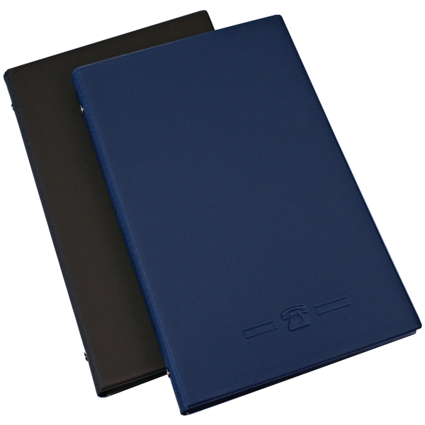 BUSINESS CARD INDEX BOOK NAVY BLUE