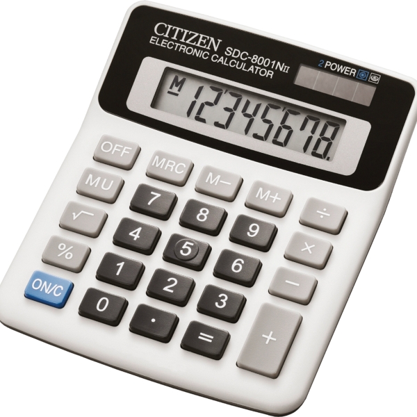 CITIZEN SDC 8001N DESKTOP CALCULATOR