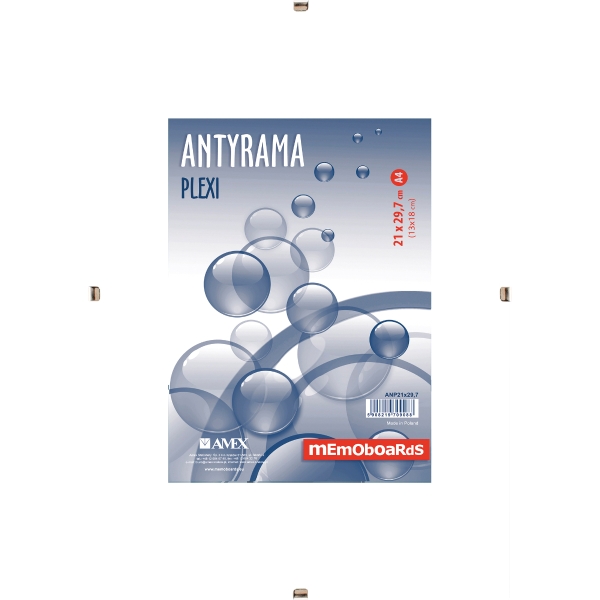 Antyrama pleksi Memoboards, 300 x 400 mm (A3)