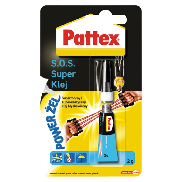 Klej w tubce PATTEX S.O.S. Power Gel, 2 g