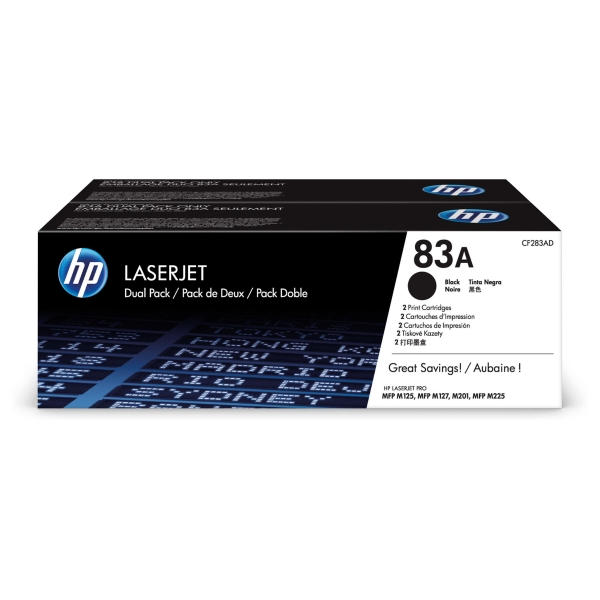 HP 83A CF283AD CONTR.TONER DUALPACK BLK