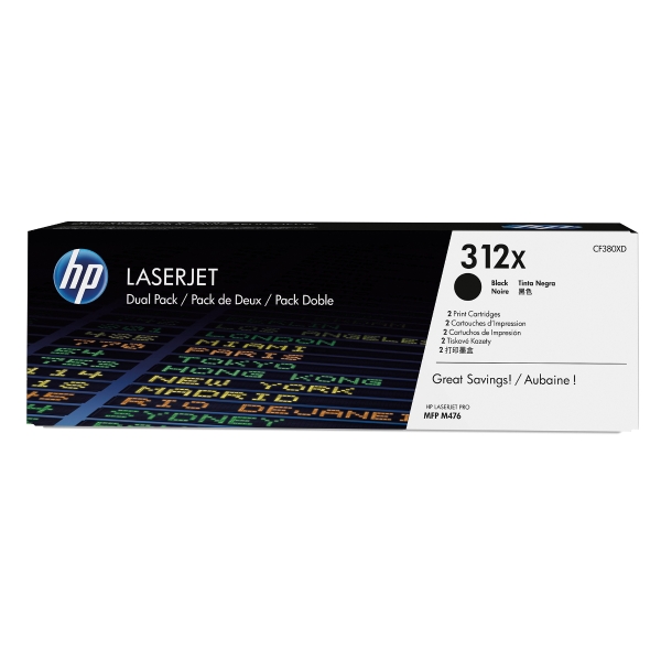 Toner HP 312X CF380XD czarny, dwupak