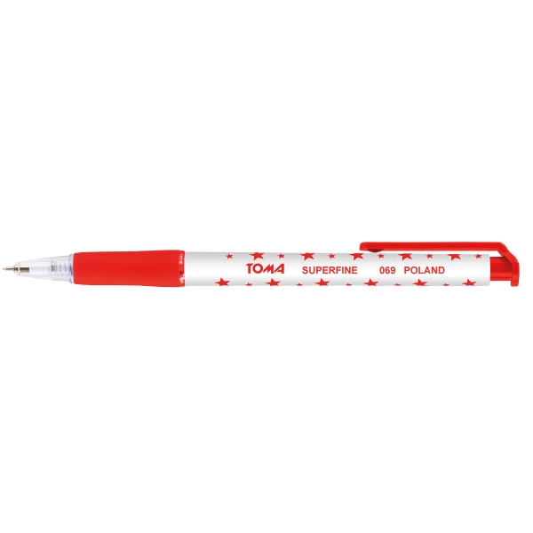 TOMA SUPERFINE TO-069 BALL PEN RT RED