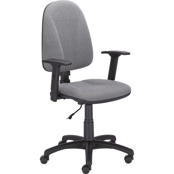 Krzesło NOWY STYL Premium Ergo z regulowanymi podłokietnikami, szare
