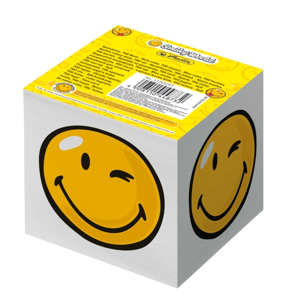 HERLITZ 11245297 CUBE PAPER 8X8X7 SMILEY