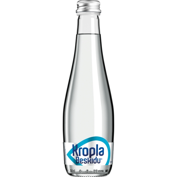 Woda mineralna KROPLA BESKIDU niegazowana, 12 szklanych butelek x 330 ml