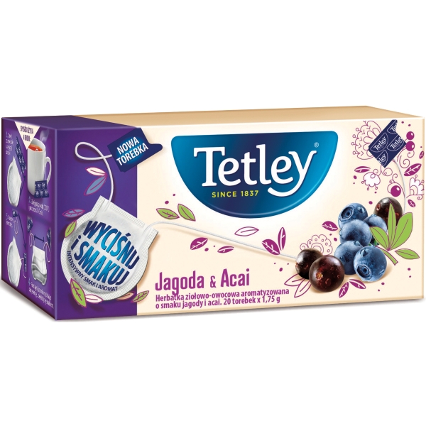 PK20 TETLEY FRUIT&HERBAL BERRY&ACAI