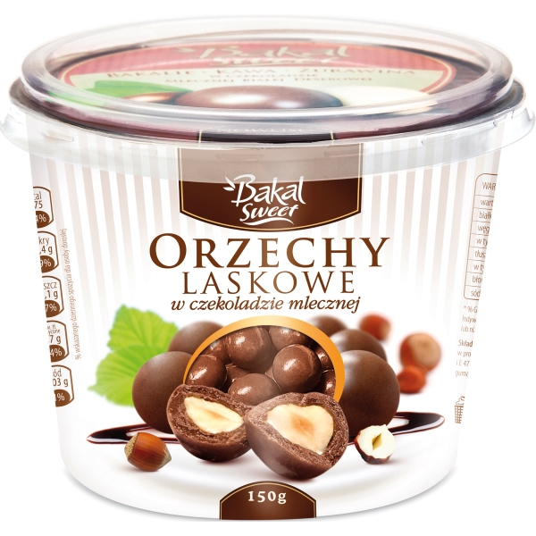 BAKAL SWEET HAZELNUT DARK CHOCO 150G