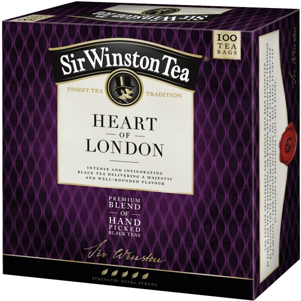 PK100 SIR WINSTON HEARTOFLONDON BLK TEA