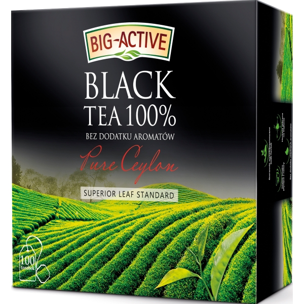 PK100 BIC ACTIVE PURE CEYLON BLACK TEA