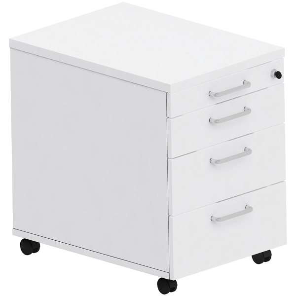 NOWY STYL DESK PEDESTAL WHITE