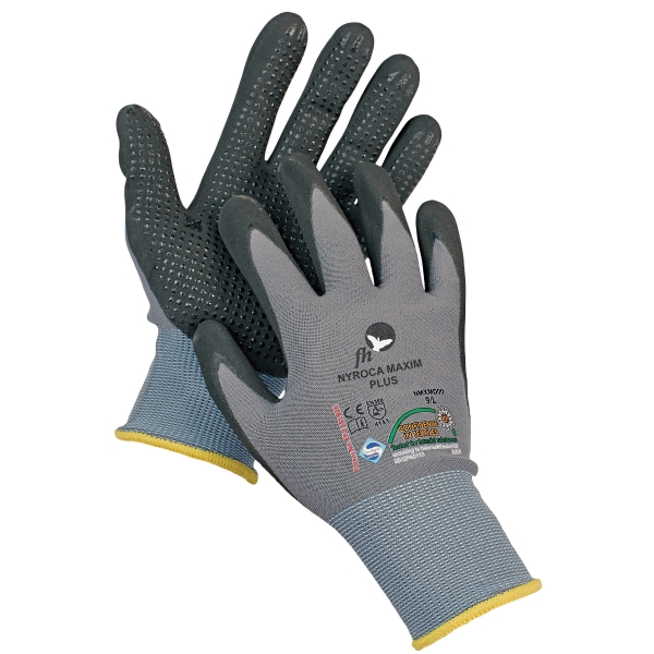 PAIR FH NYROCA MAXIM DOTS GLOVES 8