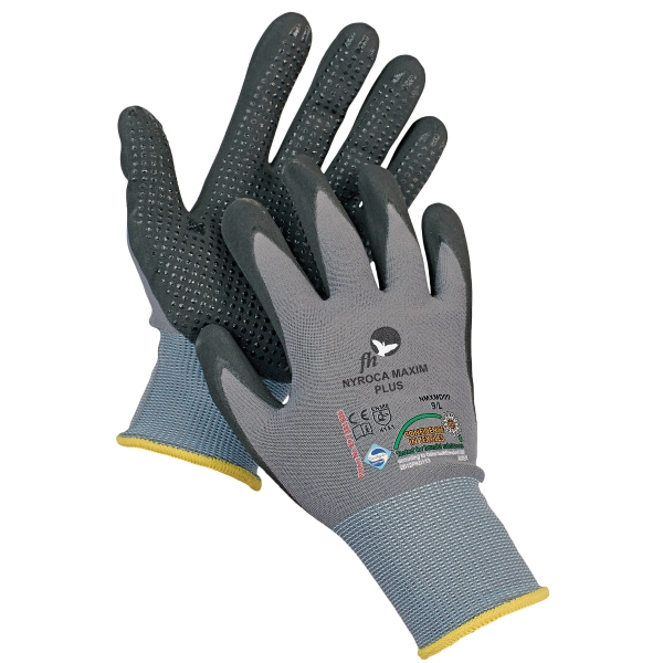 PAIR FH NYROCA MAXIM DOTS GLOVES 10