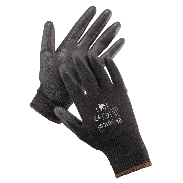 PK12 F&F HS-04-003 GLOVES 8 BLK