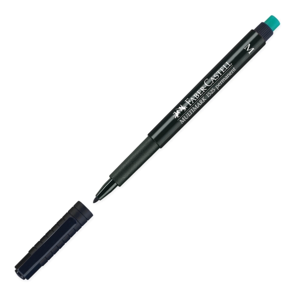 FABER-CASTELL OHP+CD PERM PEN MED BLK