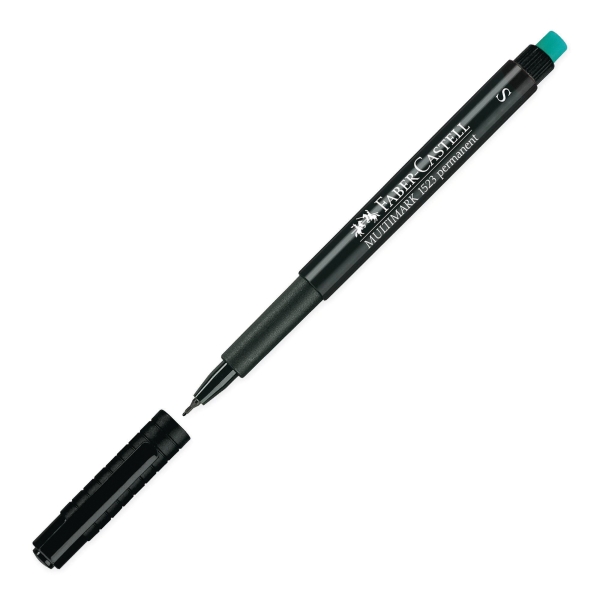 FABER-CASTELL OHP+CD PERM PEN S/FINE BLK