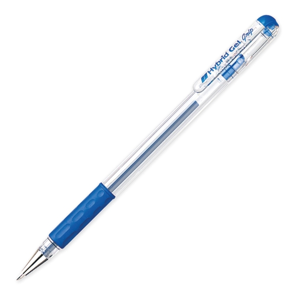 PENTEL K116 HYBRID GRIP G/INK PEN BLU