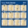 LYRECO DESK/WALL CALENDAR 260 X 210MM - YEAR TO VIEW