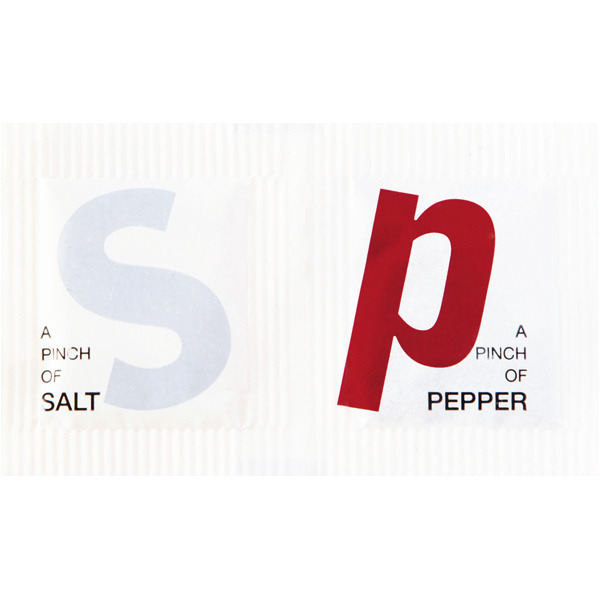 SALT/PEPPER TWINPAK 0,2/1 GRAM PK5000