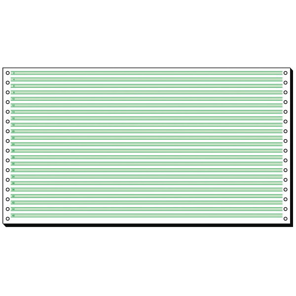 Endlospapier Sigel 08371, 1fach, 203,2 x 375mm, Leselinien, 60g, 2000 Blatt