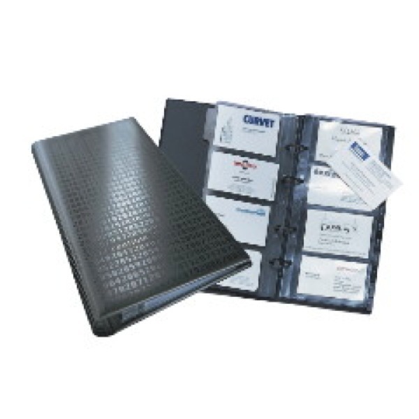 Durable Visifix Centium Business Card File Black