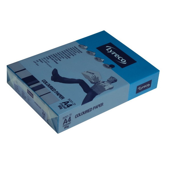 Kopierpapier Lyreco, A4, 80g, intensiv blau, 500 Blatt