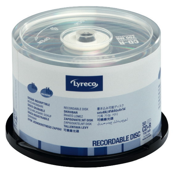 Lyreco CD-R 700Mb/80Min - Spindle of 50