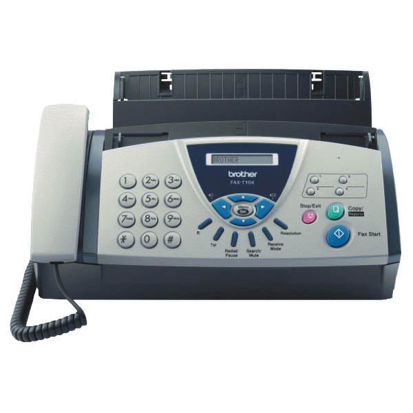 BROTHER T104 PLAIN PAPER FAX MACHINE