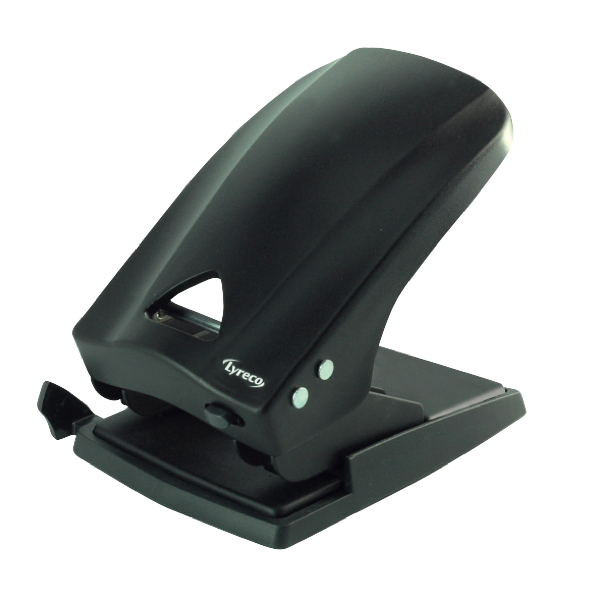 Lyreco Heavy Duty 2 Hole Punch Black - 70 Sheet Capacity