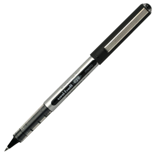 uni-ball UB-150, Eye Micro liquid ink Rollerball Pen, Black Ink. Box of 12